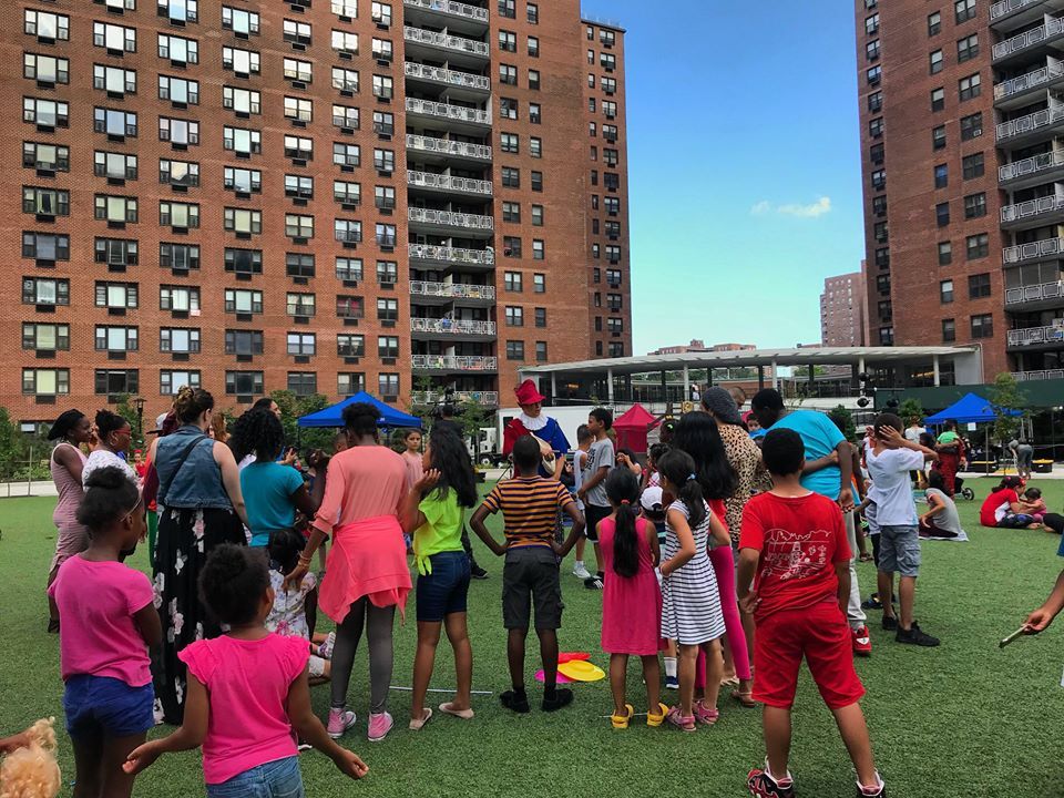Game participants during LeFrak City's Shakespeare in the Park