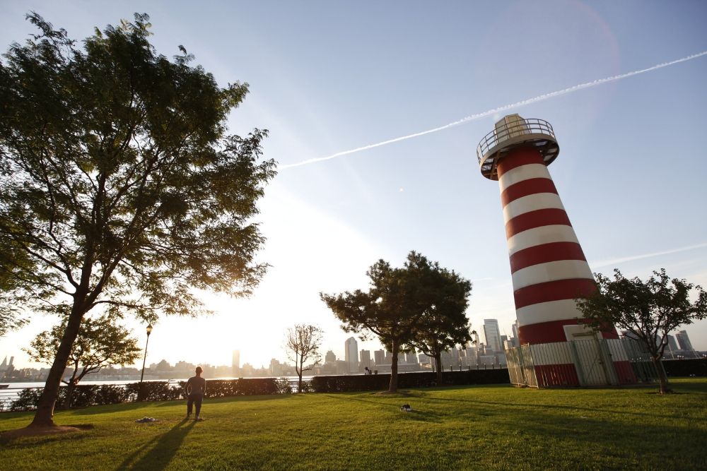 Lighthouse at Waterfront Walkway