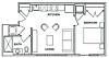 Floor plan 1A-JR layout