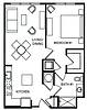 Floor plan 1A-NB layout