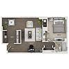 Floor plan A8 Penthouse layout