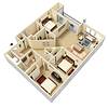 Abbey Lane C2 3-bedroom floor plan - Danbury, CT