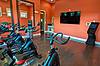 Cardio Spin Room with bikes and television