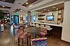 Clubhouse with seating and bar area