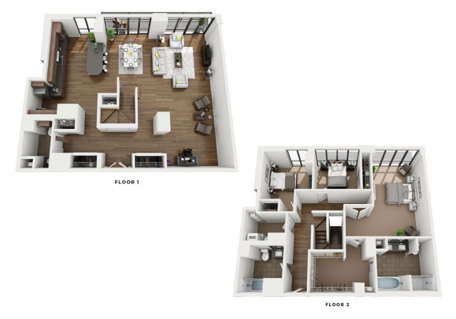 Aurora Penthouse Floorplan Layout