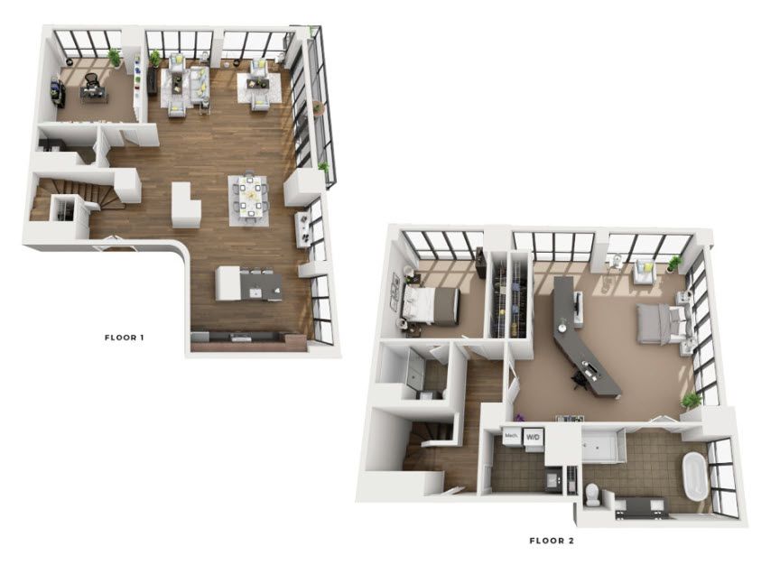 Stylish Penthouse Floor Plans photo