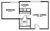 1 Bedroom Floorplan Layout