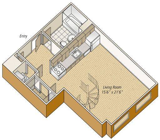 A rendering of the S22 floor plan 