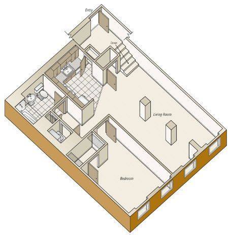 A rendering of the A39 floor plan 