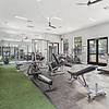 gym with free weights and machines, treadmills, turf area, and ellipticals at Lantower Residences at the Collection