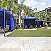 Poolside Cabanas with Summer Kitchen and Hammock Hang Out at Lantower Brandon Crossroads Apartments.