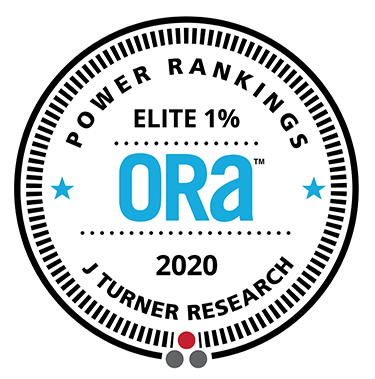 ORA 2020 J Turner Research Power Rankings Elite One Percent