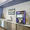 Coffee bar with automated, luxury coffee maker at Lantower Garrison Park.