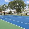 Full size tennis court at Lantower Tortuga Bay.	
