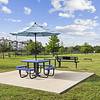  pet park with park bench and equipment for dogs at Lantower Techridge apartments