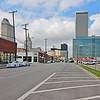 View of Ross Group business and Tulsa skyline from the street