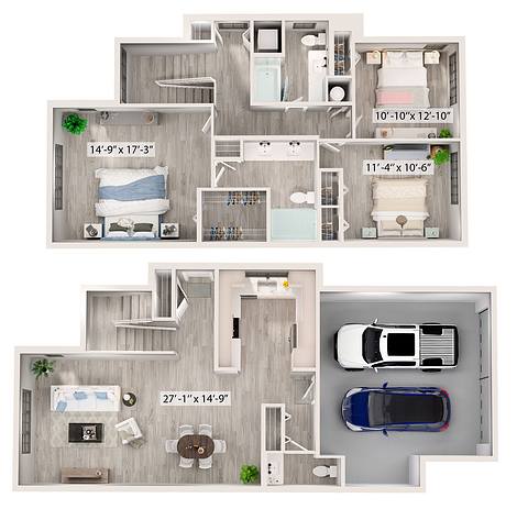 A rendering of the Southern Hills floor plan