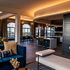 Community kitchen with lounge spaces
