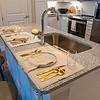Kitchen island with dining seating