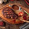 grilled tomahawk steak with peppers