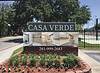 sign reading Casa Verde at the entry to the apartments