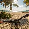 Bike on beach sand