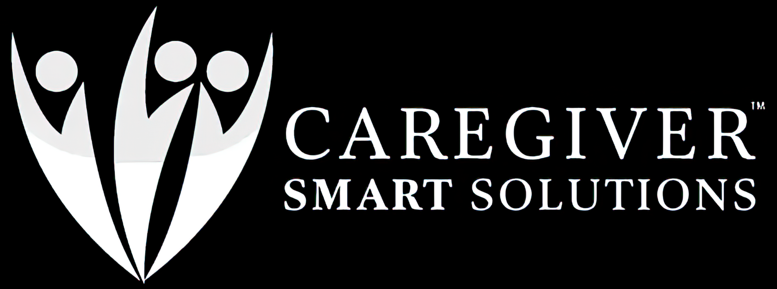 Black and white logo for Caregivers Smart Solutions