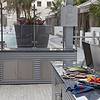 Full outdoor kitchen outdoor kitchen in Monarc Apartments