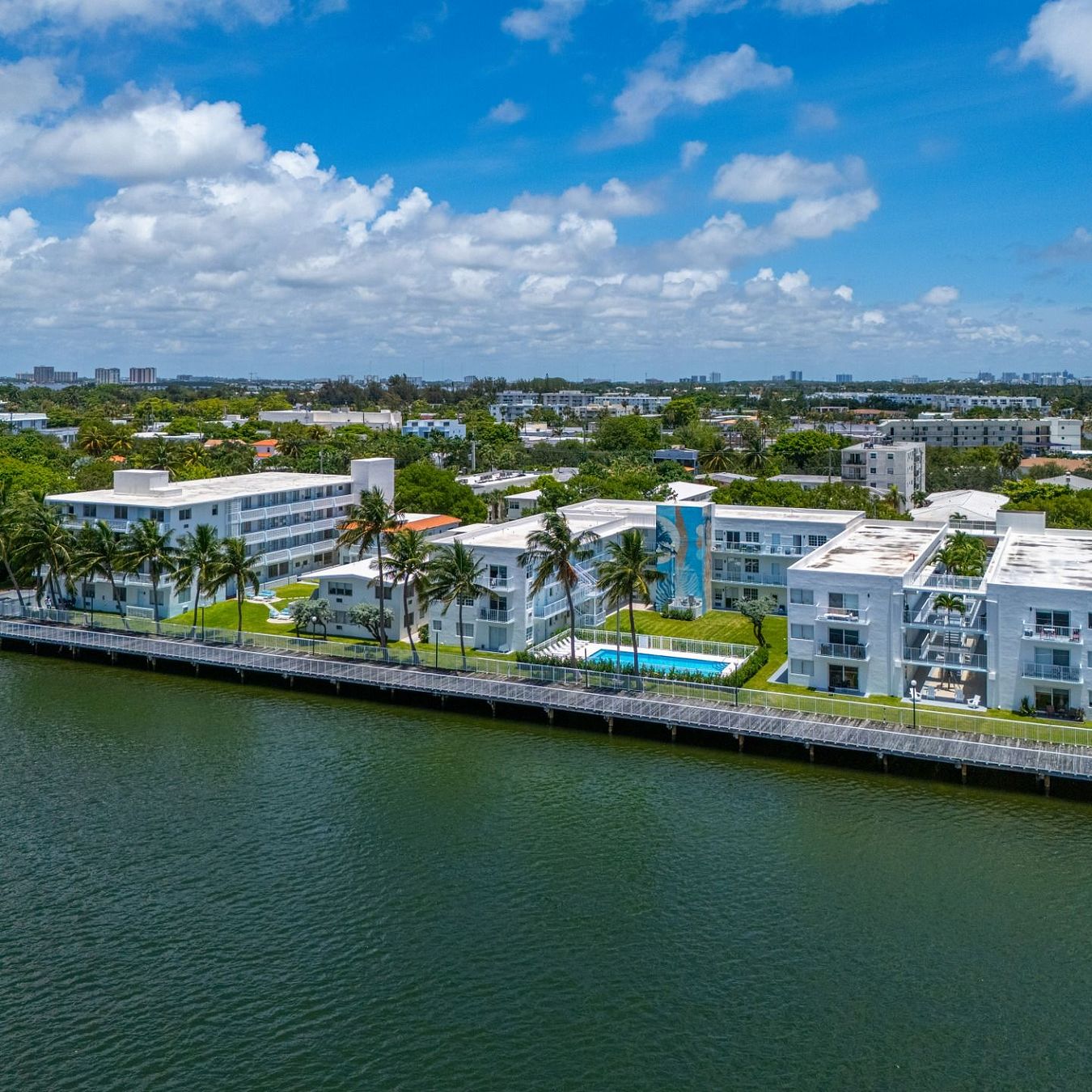 Beautifully landscaped courtyards waterfront boardwalk and Beautifully landscaped courtyards