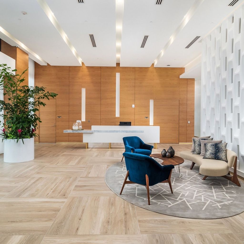 East Lobby Luxurious Lobby at The Shoreline at Solé Mia Apartments in North Miami