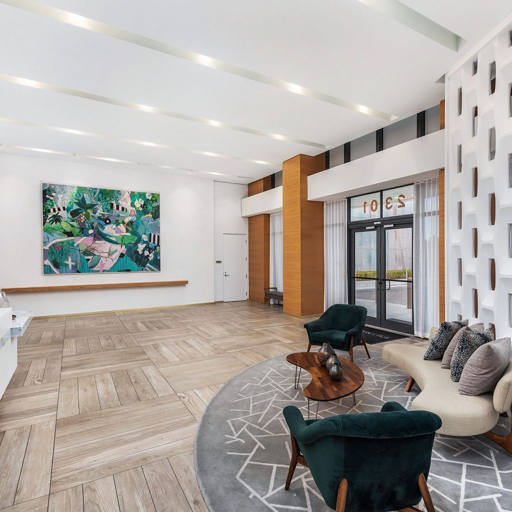 East Lobby Luxurious Lobby Area at The Shoreline at Solé Mia Apartments in North Miami