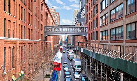 view of the chelsea market and meat packing district